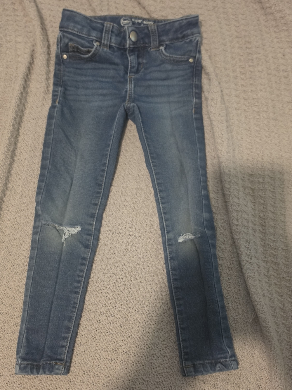 wonder nation Blue Skinny Distressed Girls' Jeans